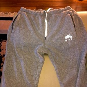 Roots grey sweat pants size S, jogger style (slim cuff)